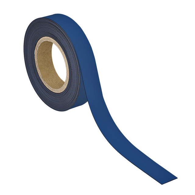 Magneetband MAUL beschrijf- wisbaar 10mx30mmx1mm blauw afbeelding