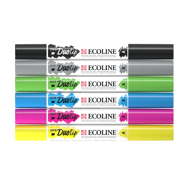 Duotip Talens Ecoline set à 6 stuks basis afbeelding