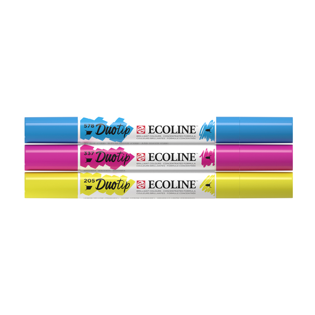 Duotip Talens Ecoline set à 3 stuks primair afbeelding