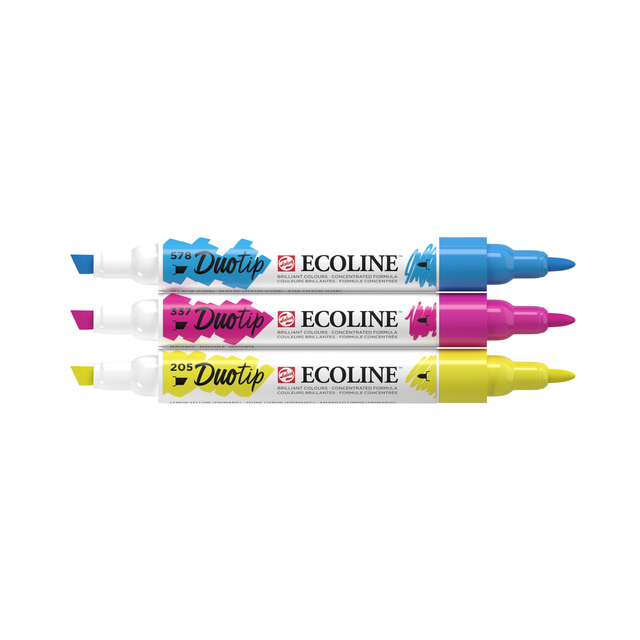 Duotip Talens Ecoline set à 3 stuks primair — Foto 2 van 2
