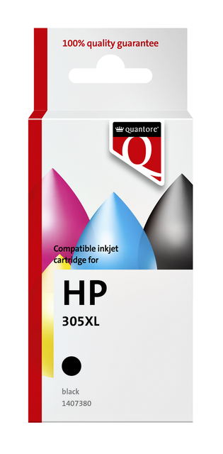 Inktcartridge Quantore alternatief tbv HP 305XL zwart afbeelding