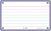 Flashcard Oxford 2.0 75x125mm 80 vel 250gr lijn paars
