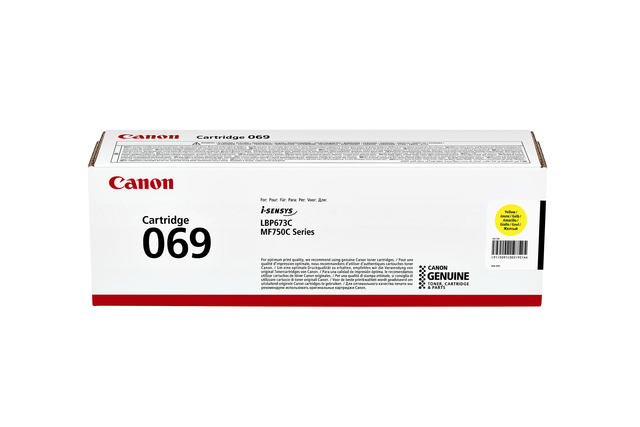 Tonercartridge Canon 069 geel afbeelding