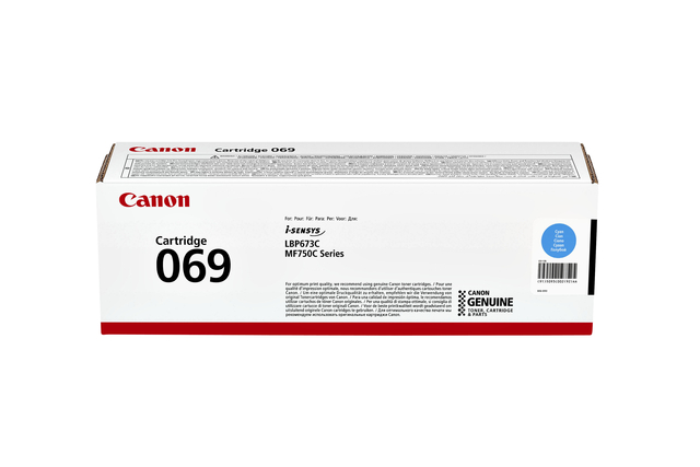 Tonercartridge Canon 069 blauw afbeelding