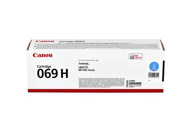 Tonercartridge Canon 069H blauw afbeelding