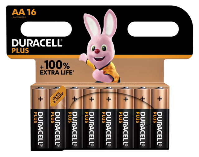 Batterij Duracell Plus 16xAA afbeelding