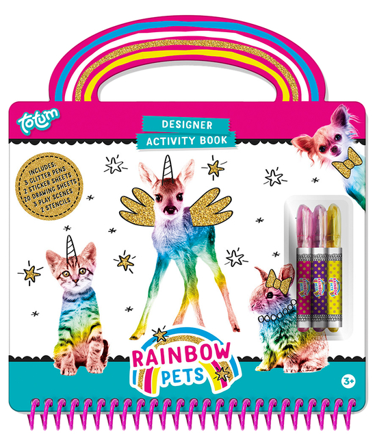 Activiteitenboek Totum Rainbow Pets designer afbeelding