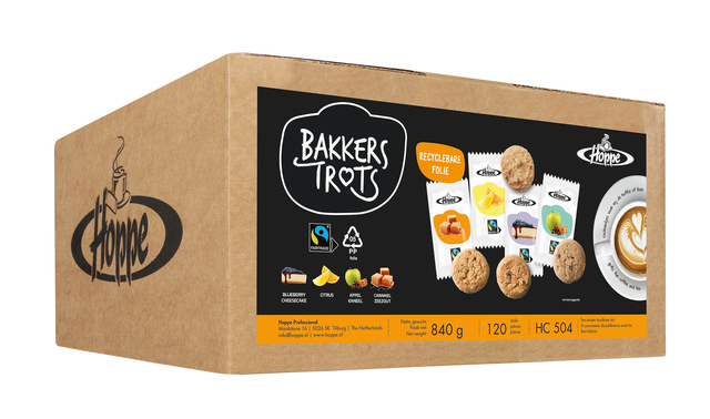 Koekjes Hoppe Bakkers Trots fairtrade koekjesmix 120 stuks afbeelding