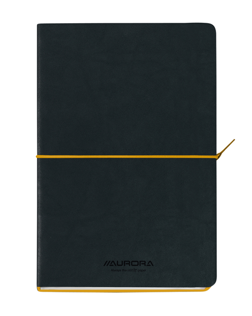 Notitieboek Aurora Tesoro A5 192blz lijn 80gr geel afbeelding