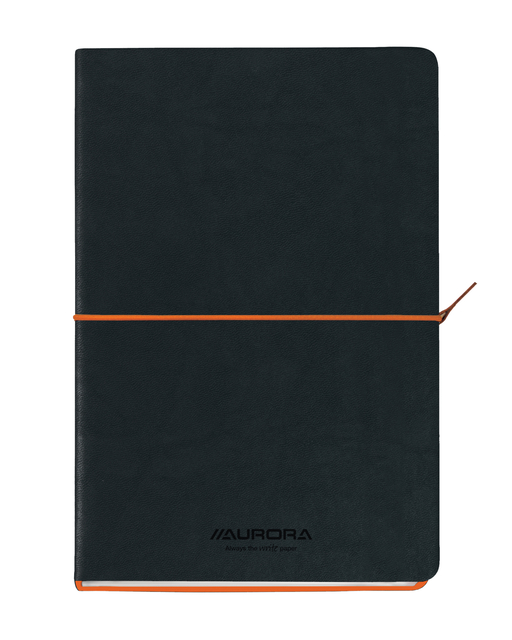 Notitieboek Aurora Tesoro A5 192blz lijn 80gr oranje afbeelding