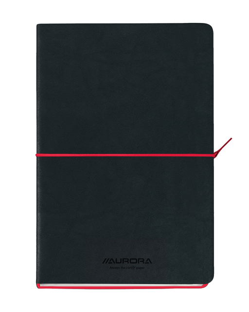 Notitieboek Aurora Tesoro A5 192blz lijn 80gr rood afbeelding