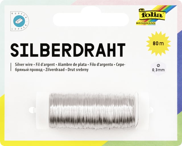 Zilverdraad Folia 0.3mmx80m afbeelding