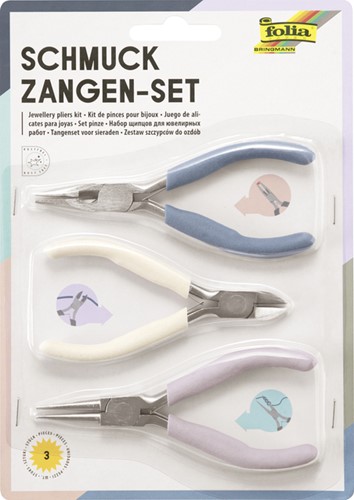 Sierraden tangen Folia set á 3 stuks