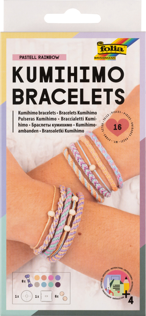 Armbandenset Folia kumihimo inclusief 2 discs 16-delig afbeelding