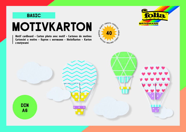 Fotokarton Folia 2-zijdig A6 40 vel 20 designs afbeelding