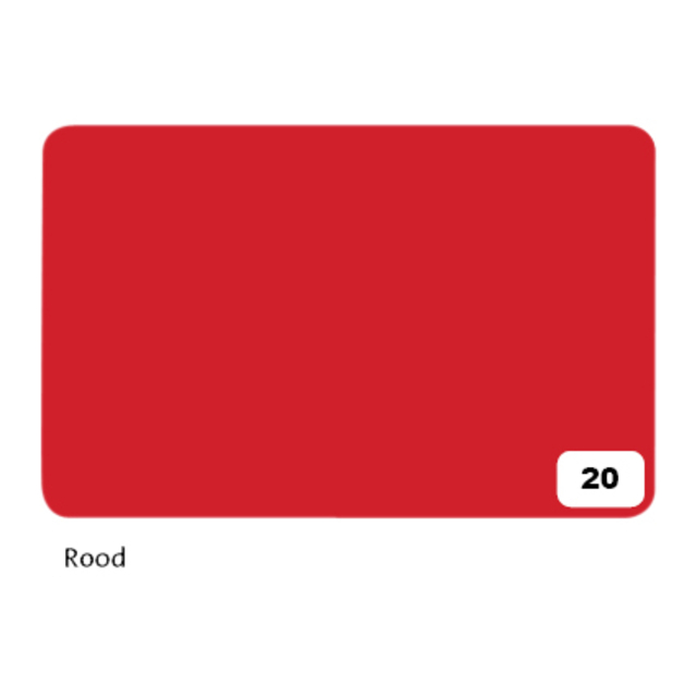 Fotokarton Folia 2-zijdig 50x70cm 300gr nr20 rood afbeelding