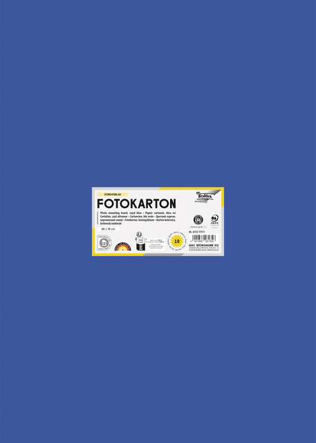 Fotokarton Folia 2-zijdig 50x70cm 300gr nr35 koningsblauw