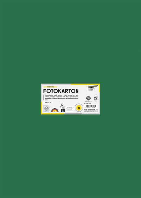 Fotokarton Folia 2-zijdig 50x70cm 300gr nr58 donkergroen