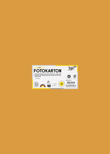 Fotokarton Folia 2-zijdig 50x70cm 300gr nr17 oranje