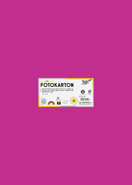 Fotokarton Folia 2-zijdig 50x70cm 300gr nr23 roze