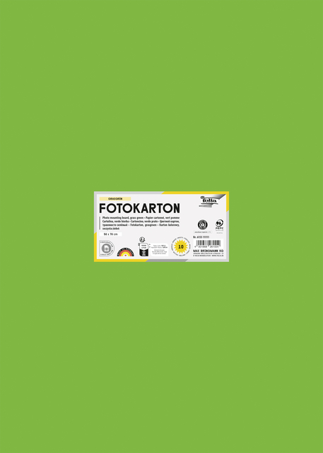 Fotokarton Folia 2-zijdig 50x70cm 300gr nr55 grasgroen