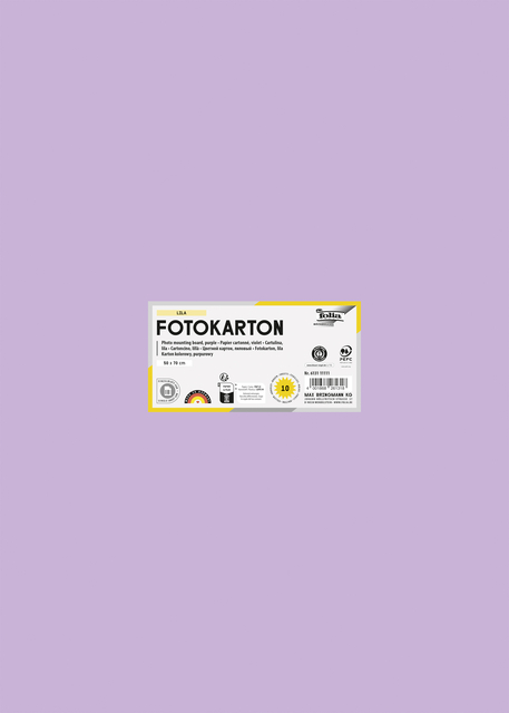 Fotokarton Folia 2-zijdig 50x70cm 300gr nr31 lila