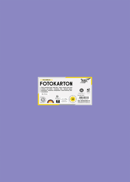 Fotokarton Folia 2-zijdig 50x70cm 300gr nr37 lavendel