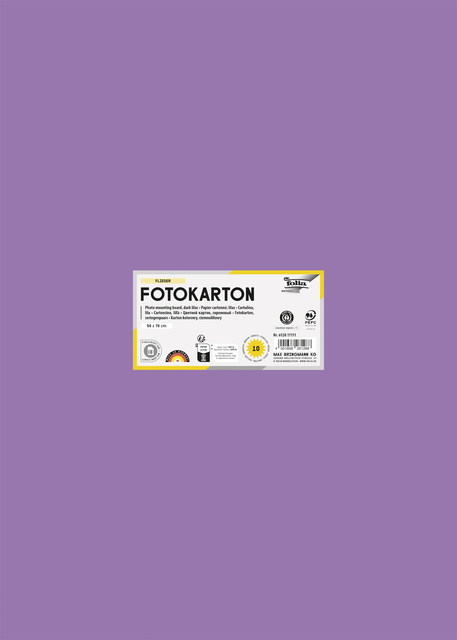 Fotokarton Folia 2-zijdig 50x70cm 300gr nr28 paars