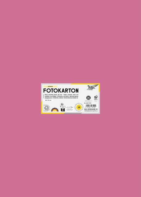 Fotokarton Folia 2-zijdig 50x70cm 300gr nr29 oudroze