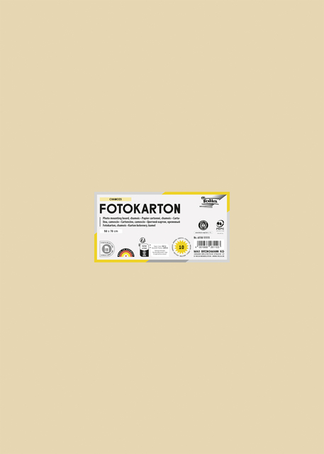 Fotokarton Folia 2-zijdig 50x70cm 300gr nr10 chamois