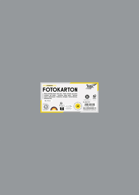 Fotokarton Folia 2-zijdig 50x70cm 300gr nr84 grijs