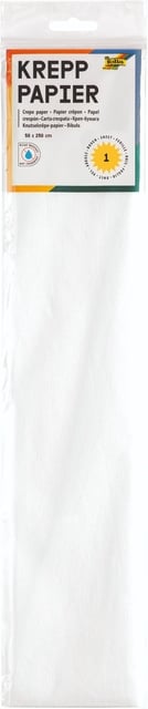 Crêpepapier Folia 250x50cm nr100 wit afbeelding