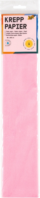 Crêpepapier Folia 250x50cm nr119 roze afbeelding
