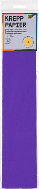 Crêpepapier Folia 250x50cm nr122 donker violet afbeelding