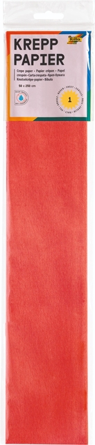 Crêpepapier Folia 250x50cm nr134 felrood afbeelding