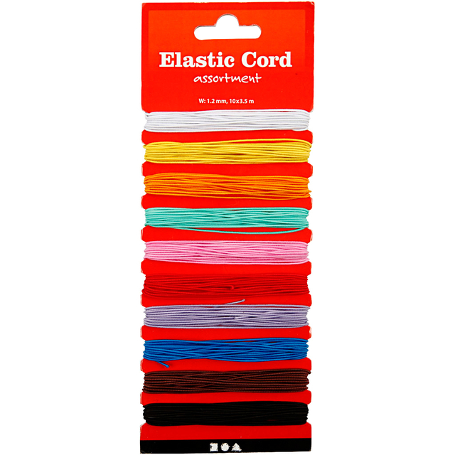 Elastiek Creativ Company 10 kleuren à 3.5m afbeelding