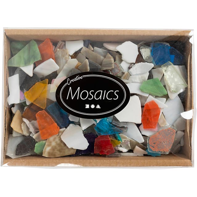 Mozaïek Creativ Company grootte 8-20mm dikte 2-3mm 2kg assorti afbeelding