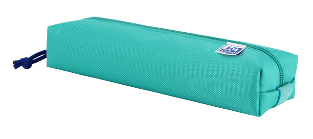 Pennenetui Oxford rechthoek turquoise afbeelding