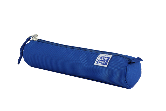 Pennenetui Oxford rond blauw afbeelding