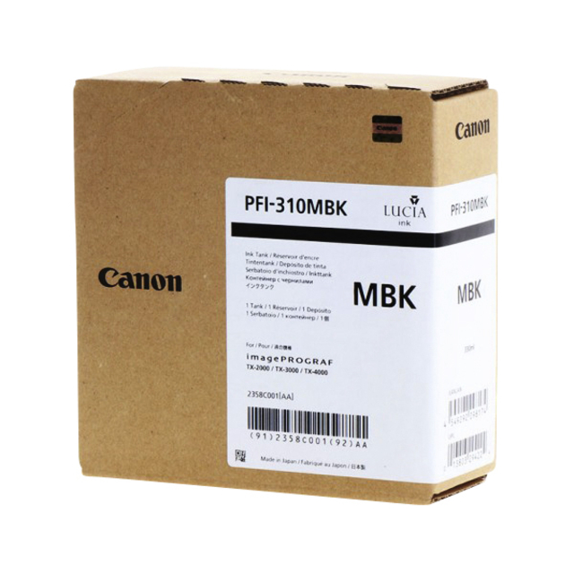 Inktcartridge Canon PFI-310 mat zwart afbeelding