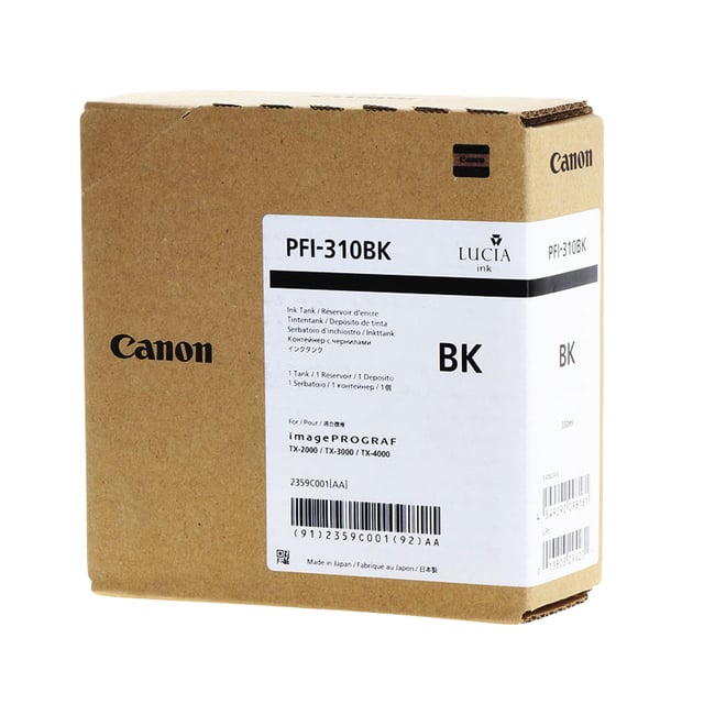 Inktcartridge Canon PFI-310 zwart afbeelding