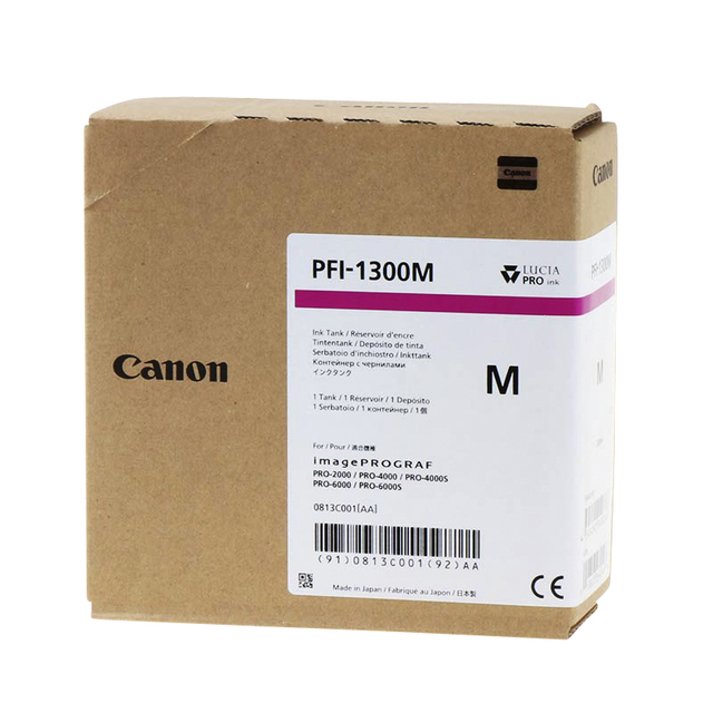 Inktcartridge Canon PFI-1300 rood afbeelding