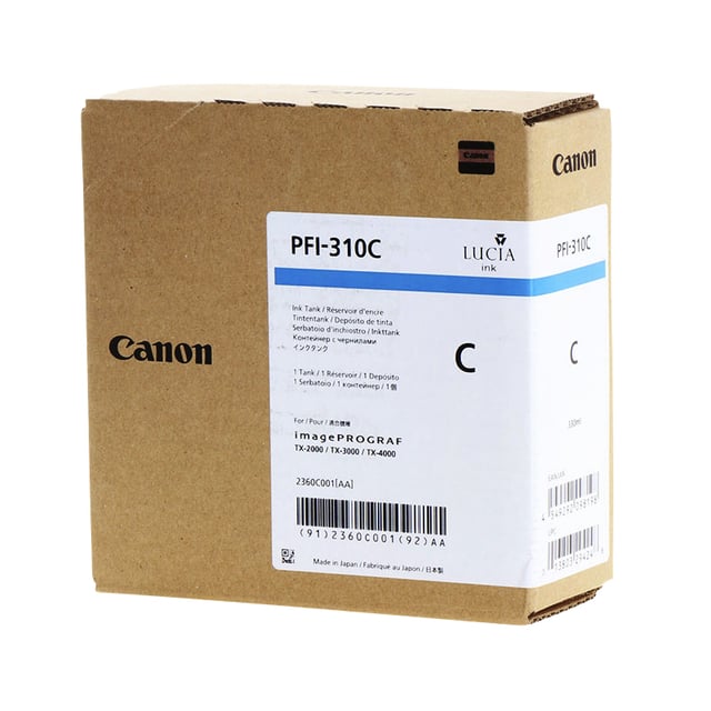 Inktcartridge Canon PFI-310 blauw afbeelding