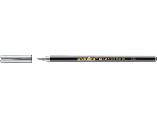 Brushpen edding 1340 metallic zilver afbeelding