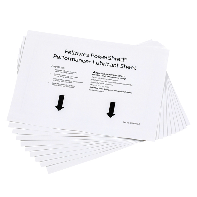 Olievellen voor papiervernietiger Fellowes Powershred Performance+ 10 vel afbeelding