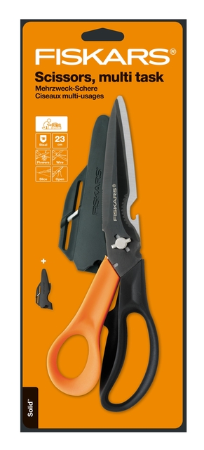 Schaar Fiskars Cuts+More Titanium multifunctioneel zwart afbeelding
