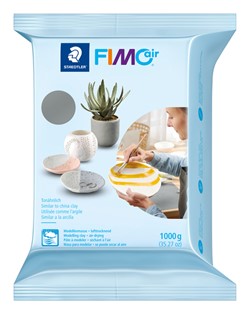 Boetseerklei Staedtler Fimo air 8101 1000 gram grijs
