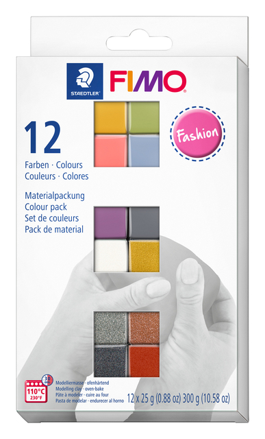 Klei Fimo soft colour pak à 12 mode kleuren afbeelding