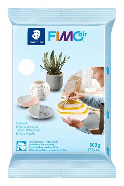 Boetseerklei Staedtler Fimo air 8100 500 gram wit