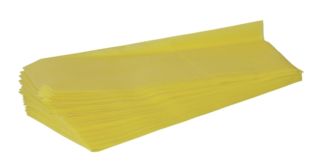 Stofwisdoek Cleaninq viscose 25x60cm geel 25 stuks afbeelding